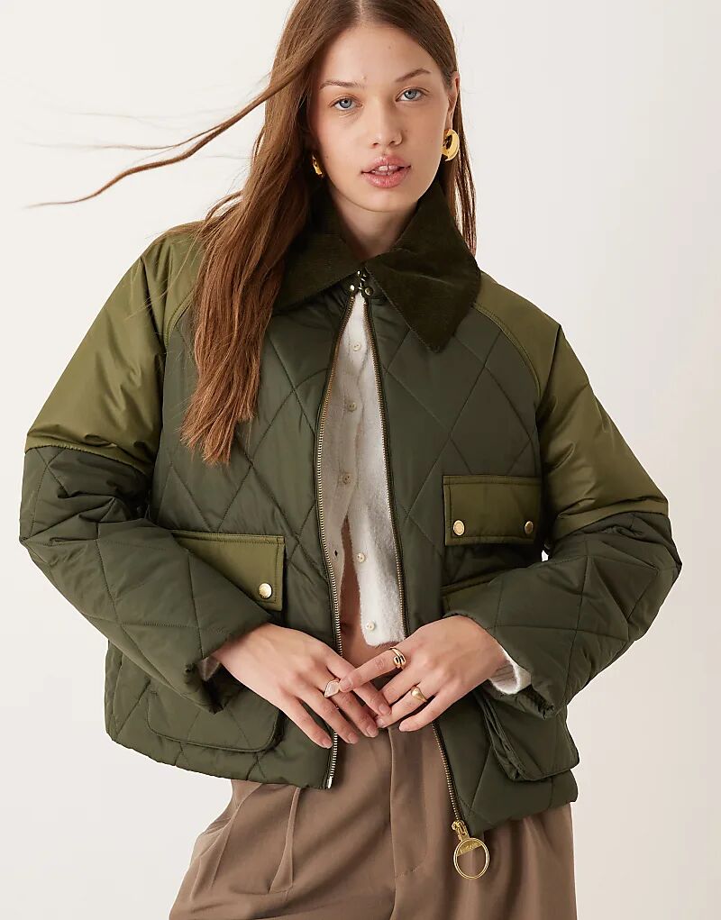 

Стеганая куртка Milby в оливковом/старинном цвете Barbour, Зеленый, Стеганая куртка Milby в оливковом/старинном цвете Barbour