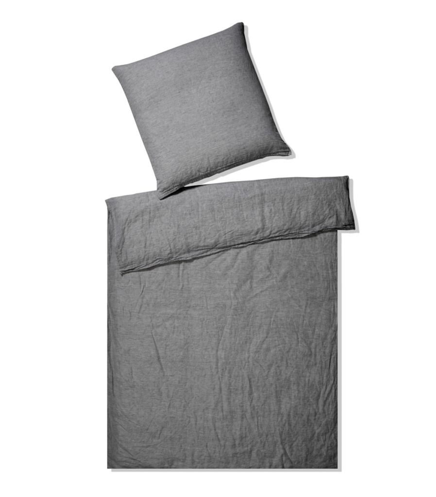

Элегантное льняное постельное белье Бриз роза 155х200 см+80х80 см Elegante