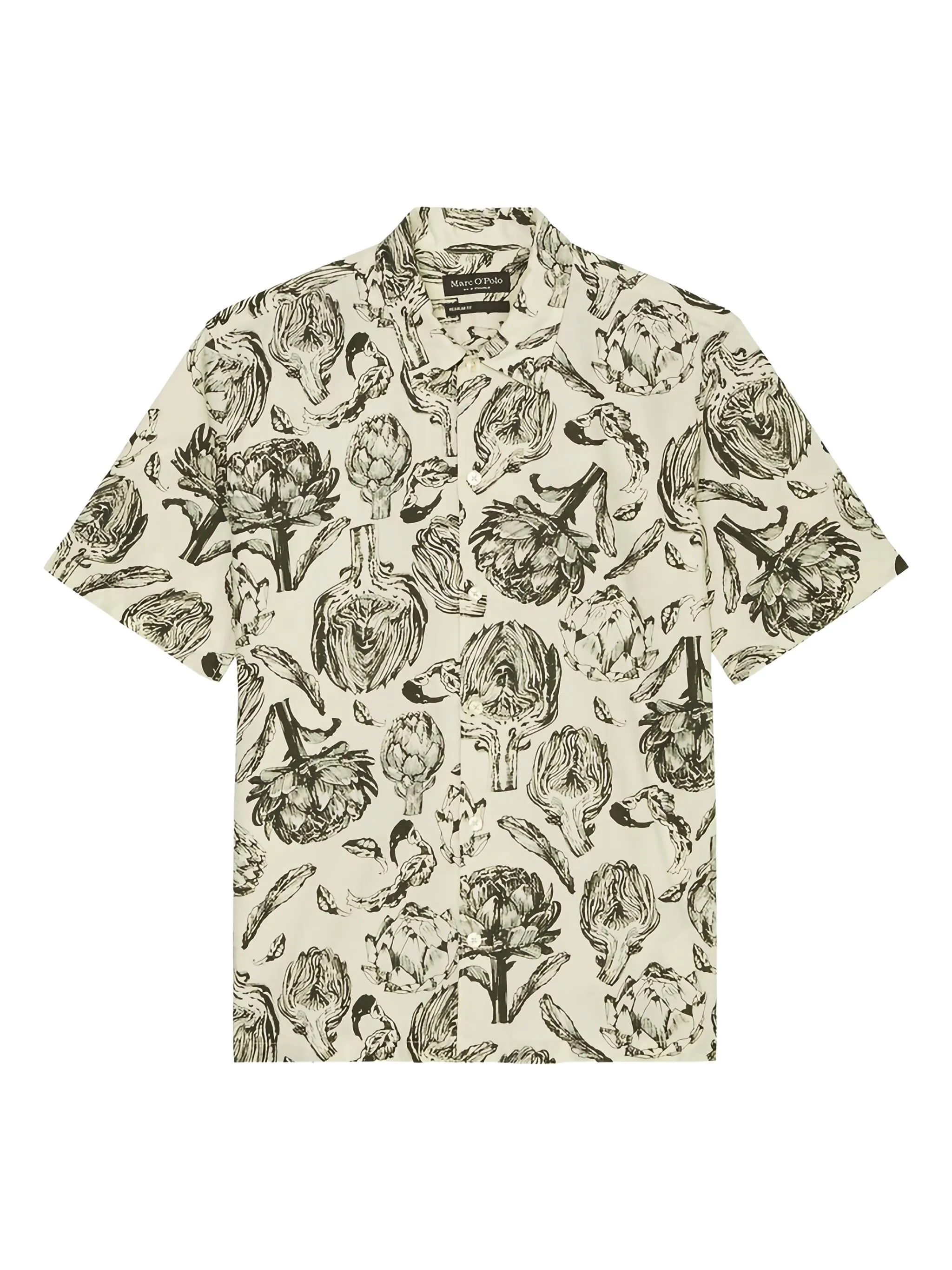 

Рубашка с короткими рукавами и цветочным принтом Marc O'Polo, кремовый