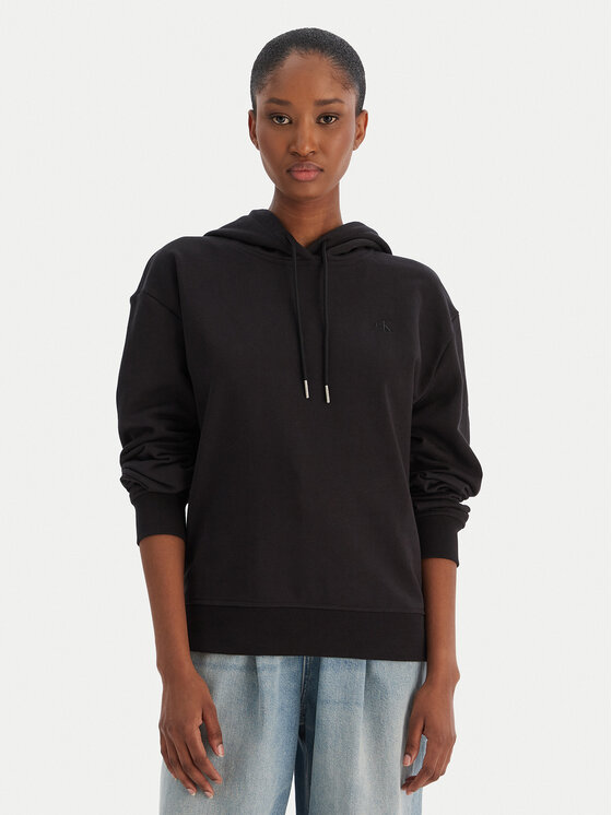 

Свитшот regular fit Ls Monogram Terry Po LV047C224G Calvin Klein Jeans, черный