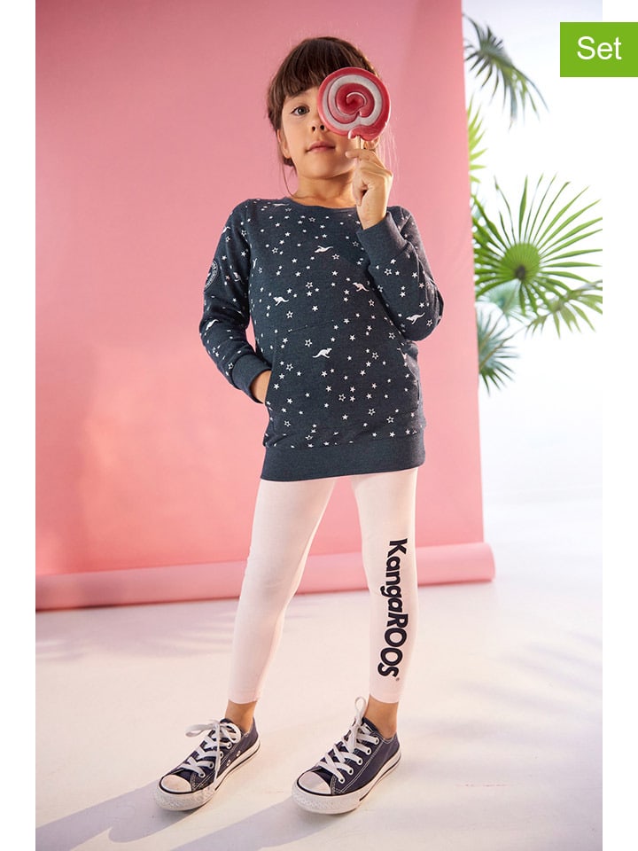 

Kangaroos Комплект из 2 штук: леггинсы розового/темно-синего цвета