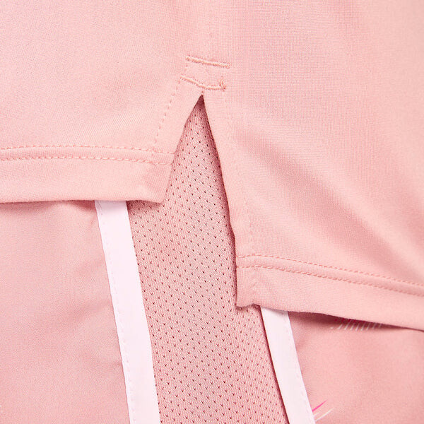 Топ (WMNS) Nike Dri-FIT Swoosh Short-Sleeve Running Top 'Red Stardust Fierce Pink', красный — фото 2