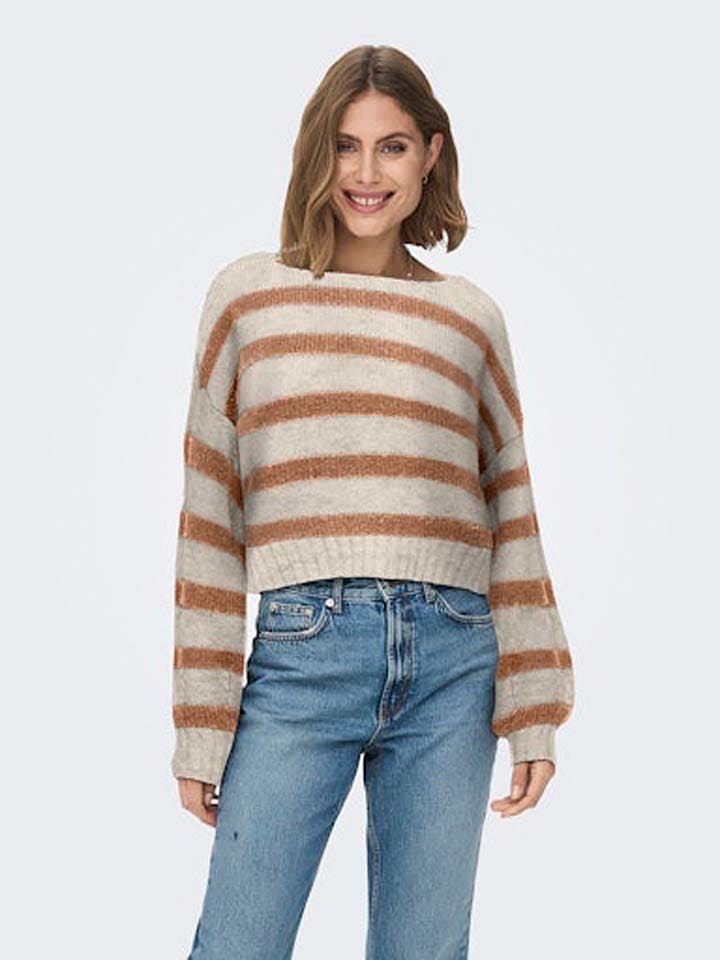 

Пуловер ONLY Pullover, цвет Beige/Hellbraun