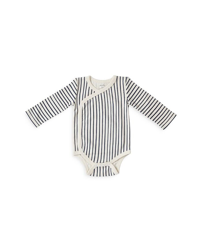 

Кимоно-боди Pehr Unisex Stripes Away с длинными рукавами - для малышей, синий