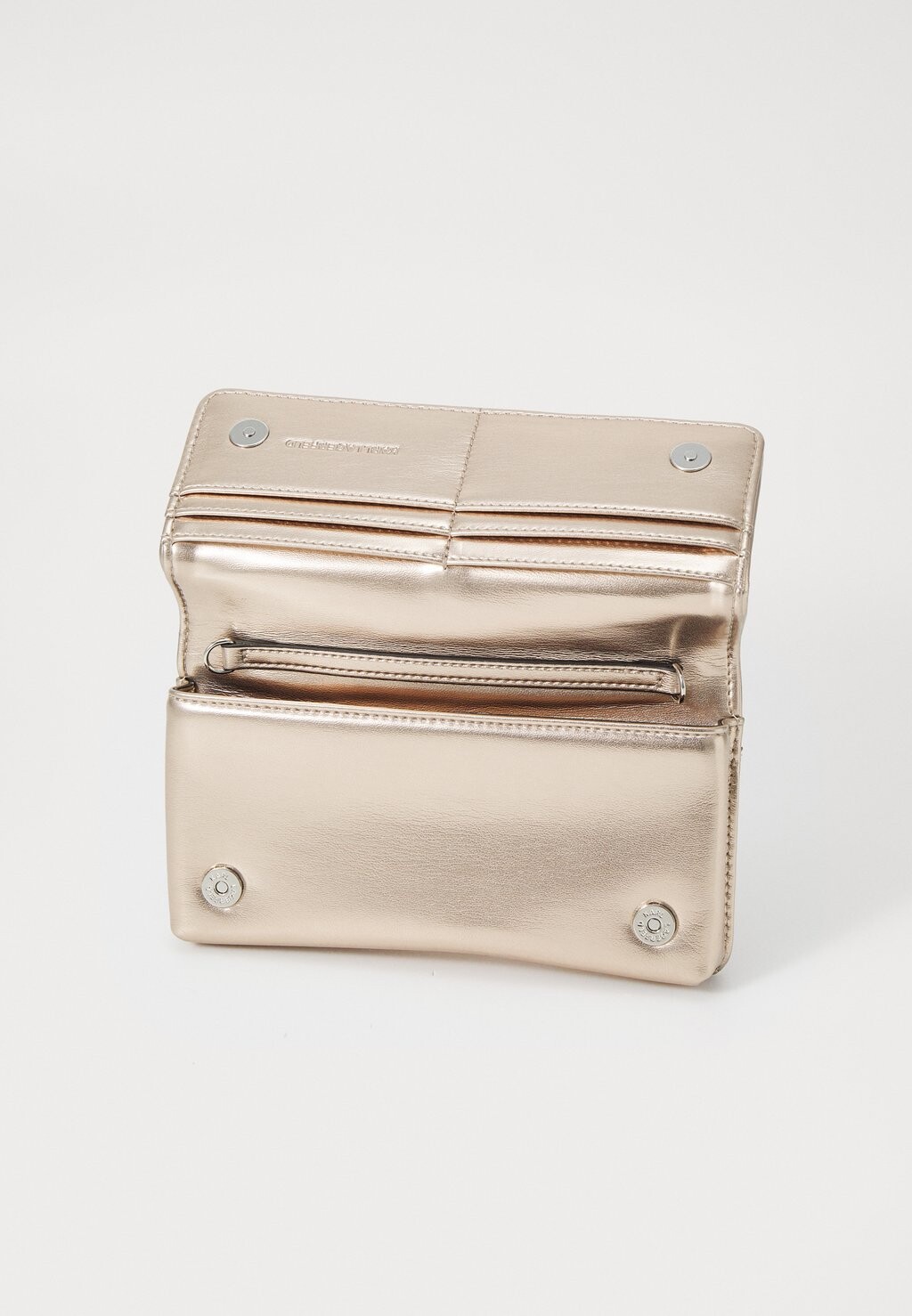 

Кошелек KUSHION CROSSBODY WALLET KARL LAGERFELD, золотого цвета