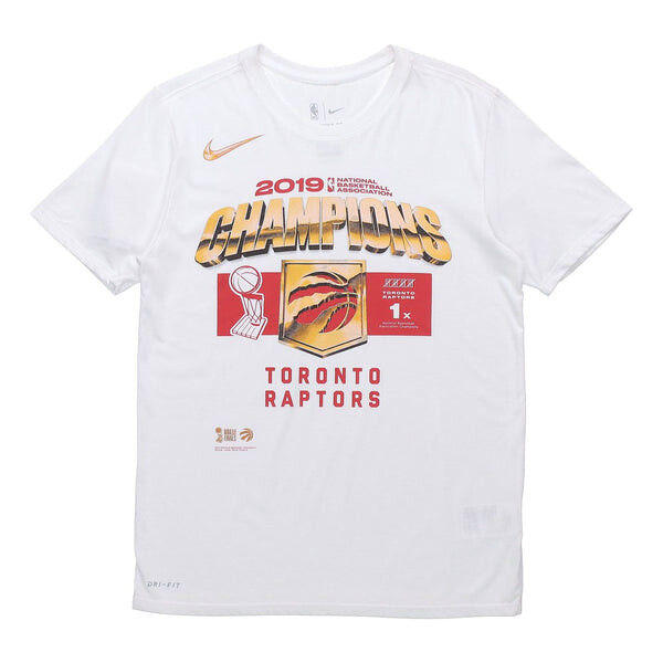 

Футболка toronto raptors casual short-sleeved male white Nike, белый