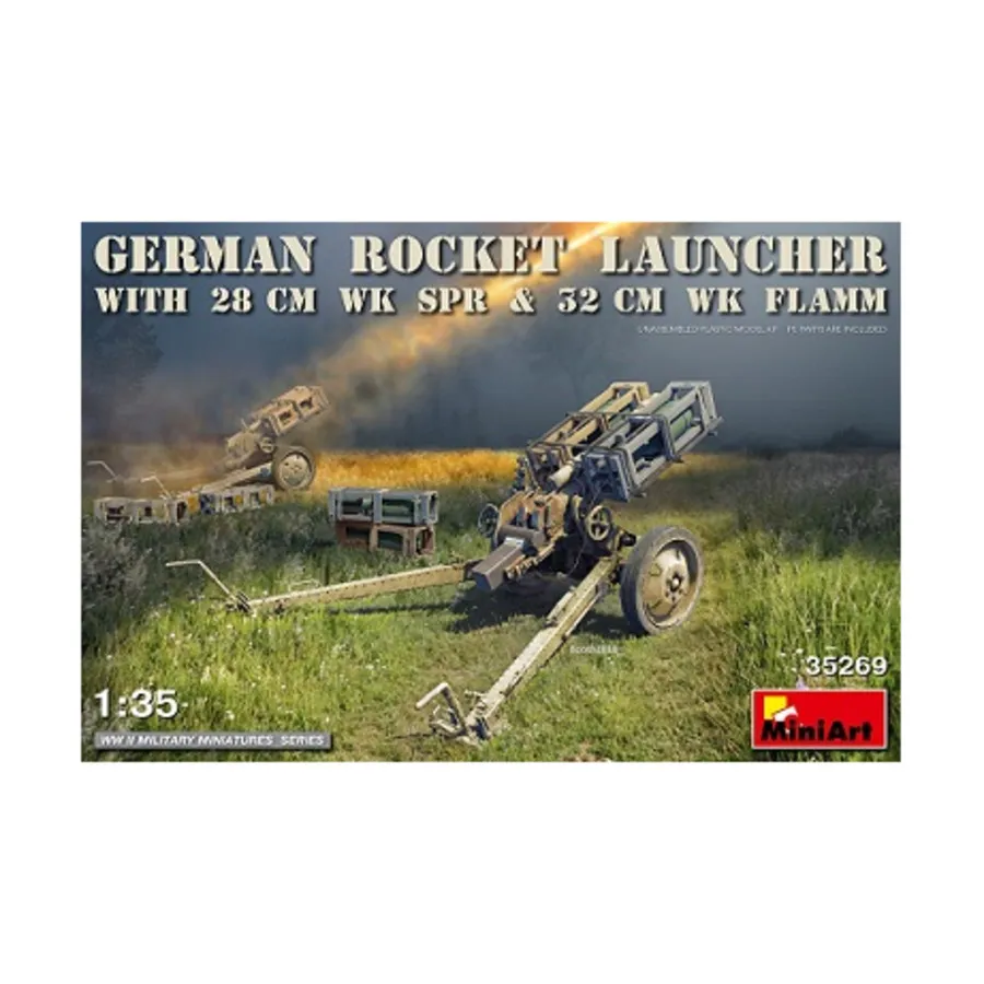 

Немецкая ракетная установка с WK SPR 28 см и Flamm WK 32 см, WWII Military Miniatures Series (1:35) (MiniArt Models)