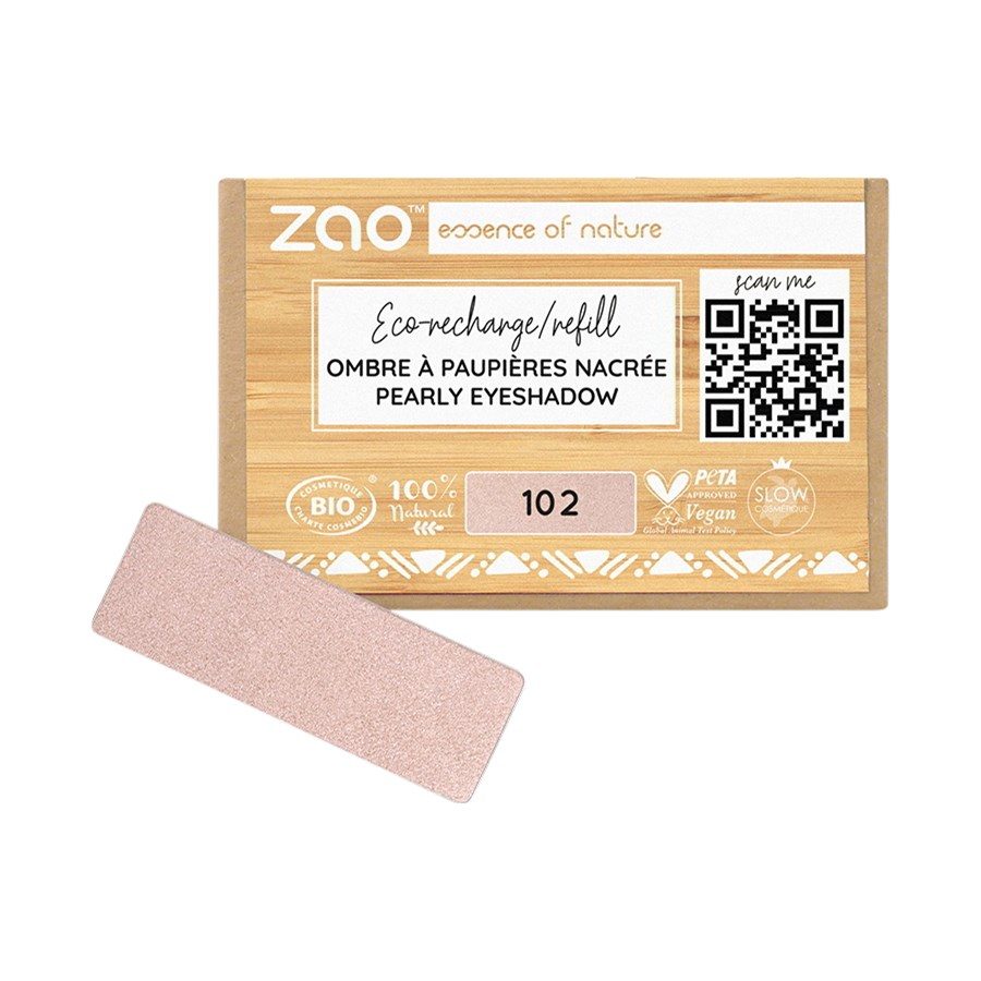 

Тени для век и праймер Zao Pearly Eyeshadow Refill, 102 Pinky Beige / 1,3 g
