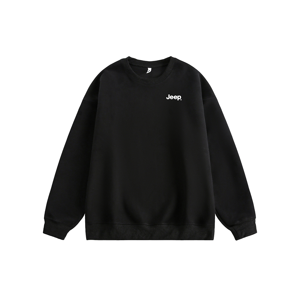 

Свитшот Unisex Crew Neck Thickened Others Jeep, черный
