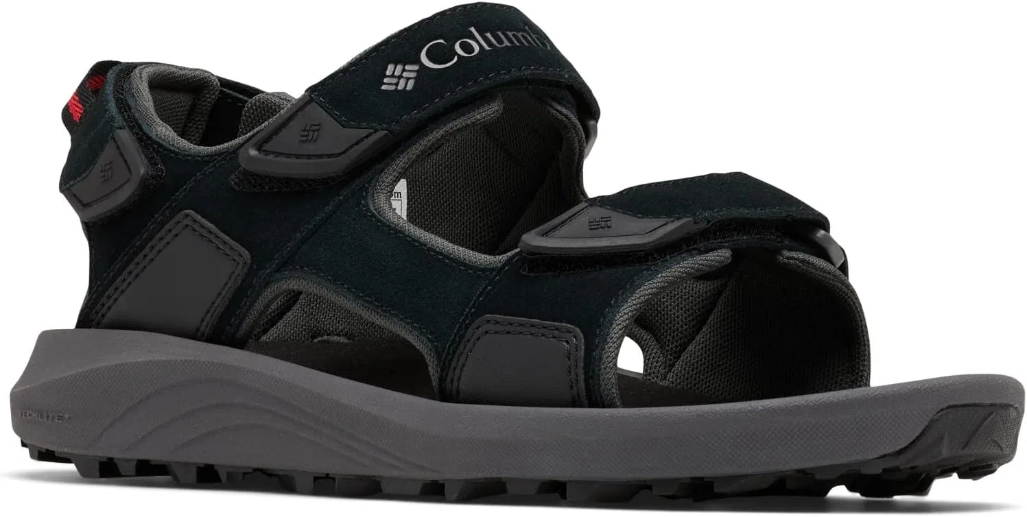 Мужские треккинговые сандалии Columbia Trailstorm Hiker с 3 ремешками, Black X Dark Grey
