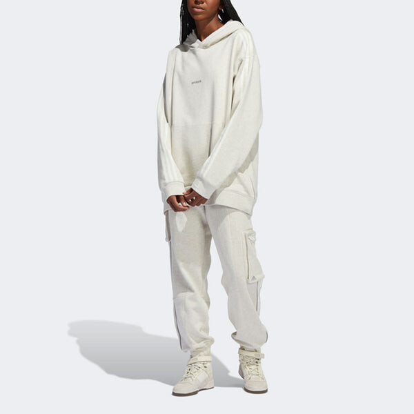 Толстовка adidas x Ivy Park Reflective Logo Print Pullover Unisex Beige, цвет creamy — фото 3