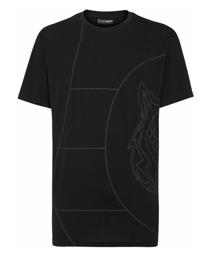 

Футболка с круглым вырезом и изображением тигра Plein Sport, черный
