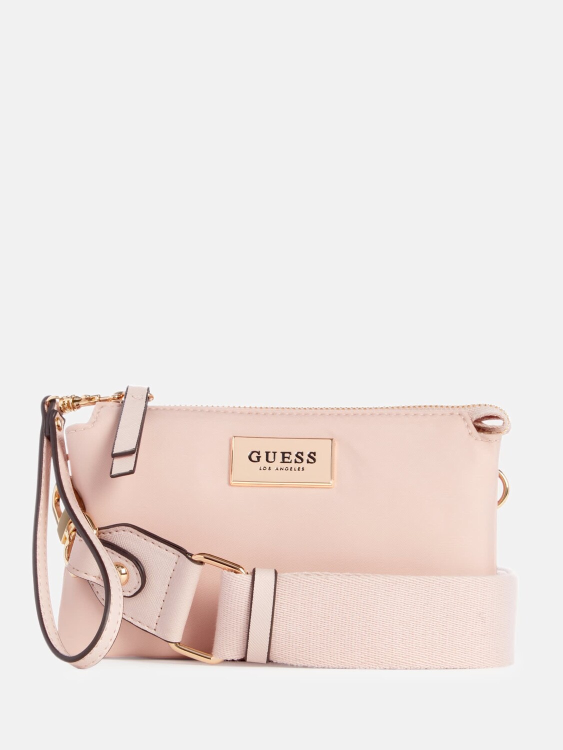 

Нейлоновая мини-сумка Pearlman на молнии Guess Factory, цвет Rose Pink