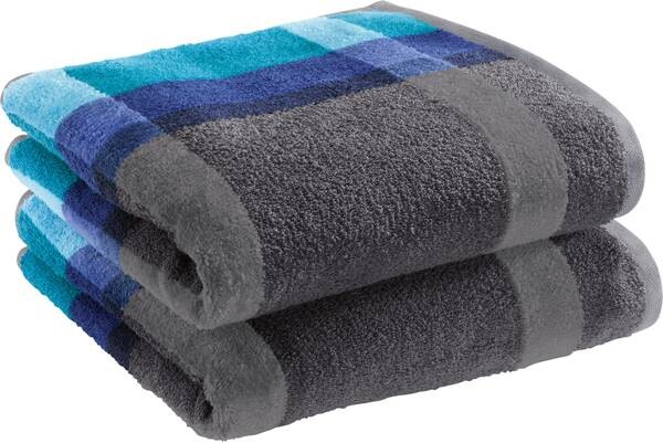 

Полотенце для душа Erwin Müller 2er-Pack 117851, 70x1x140 см, бирюзовый