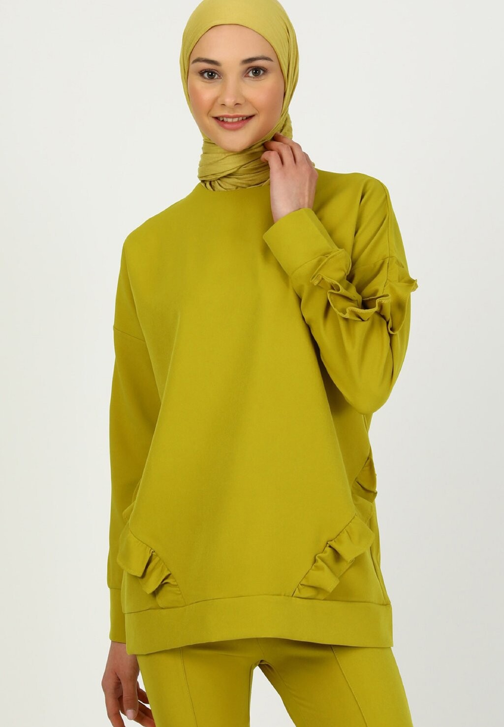 

Толстовка Crew Neck Benin Modanisa, зеленый