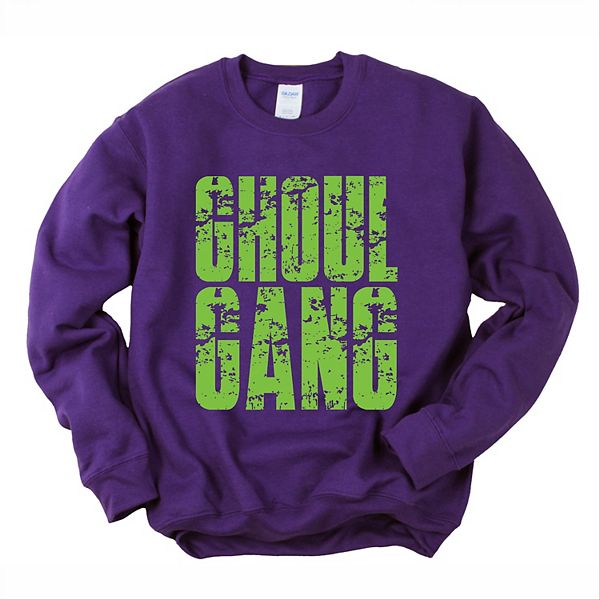 

Графический свитшот Ghoul gang block distressed Simply Sage Market, Purple, Зеленый, Графический свитшот Ghoul gang block distressed Simply Sage Market, Purple