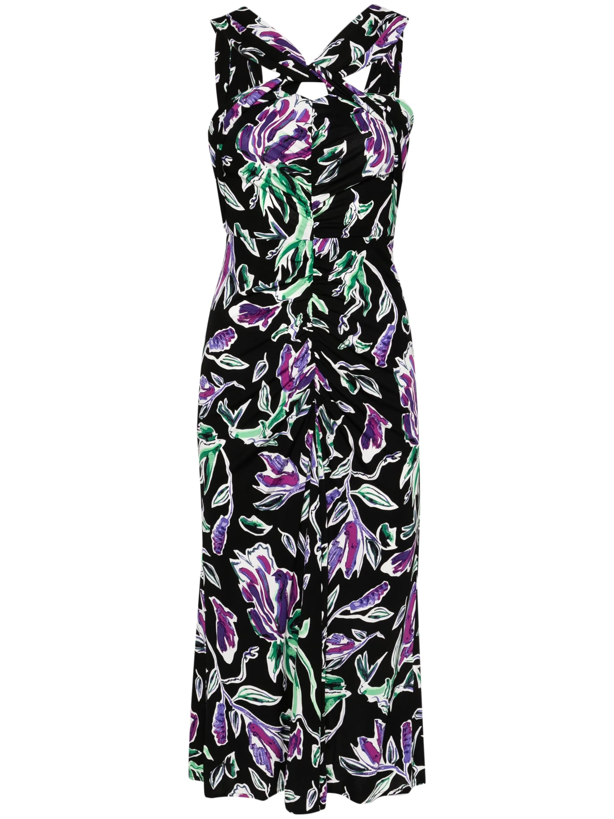 

Платье миди Neely с цветочным принтом Dvf Diane Von Furstenberg, черный