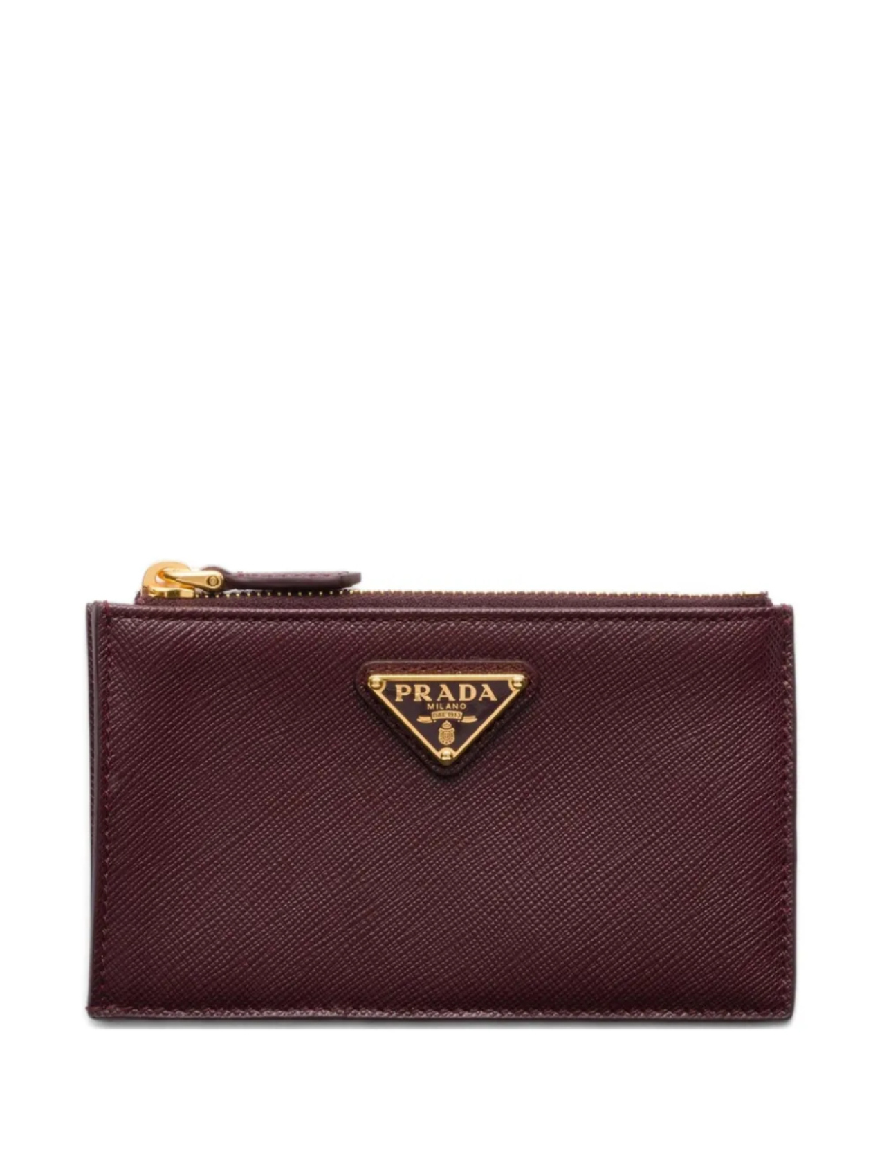 

Prada картхолдер из сафьяновой кожи, красный