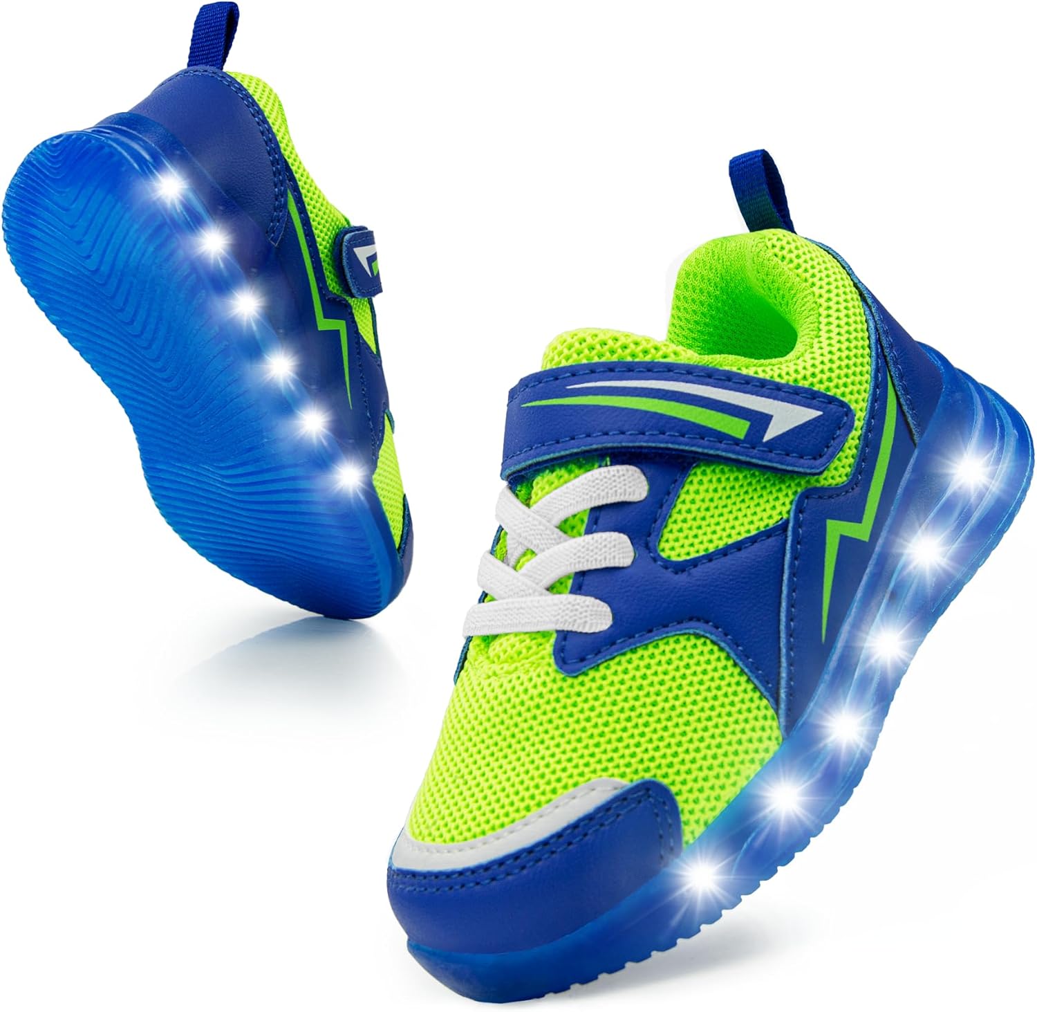 

Детские кроссовки SKYWHEEL для девочек и мальчиков со светодиодной подсветкой, легкие, сетчатые, дышащие, для ходьбы и бега, зеленый