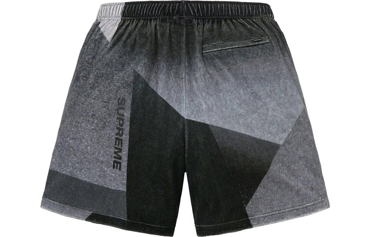 Шорты Supreme Geo Velour, черный — фото 2