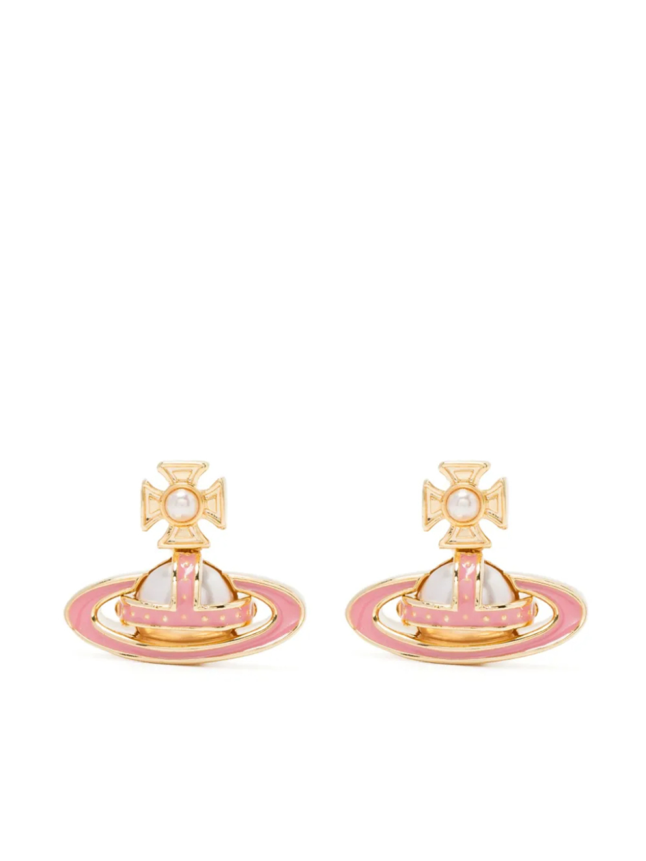 

Серьги с барельефом Симонетта Vivienne Westwood, розовый