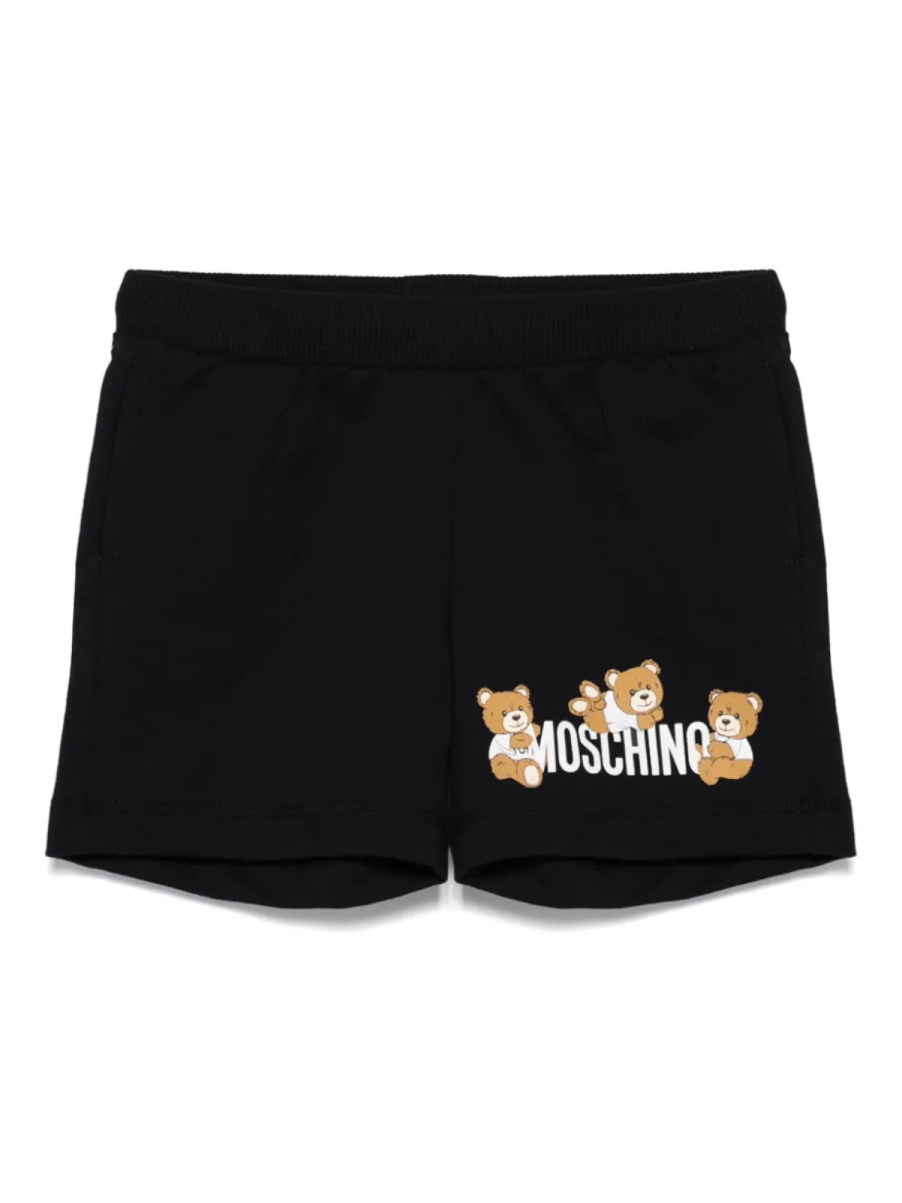 

Moschino Kids шорты с принтом Teddy Bear, черный