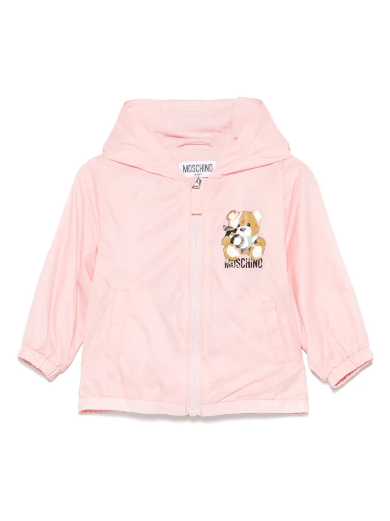

Куртка Moschino Kids с принтом Teddy Bear, розовый