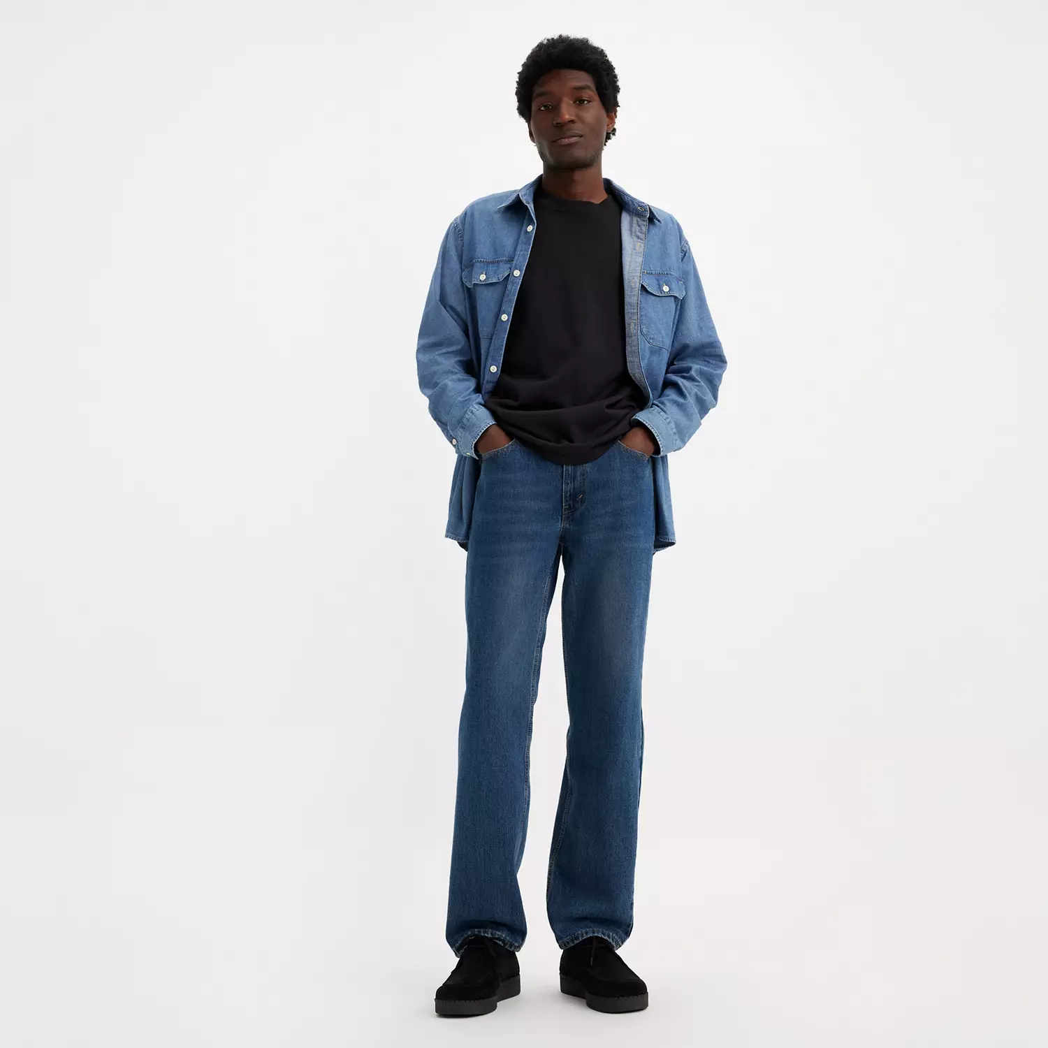 

Мужские джинсы стандартного кроя 505 Levi's, цвет Around The Corner - Dark Wash - Stretch