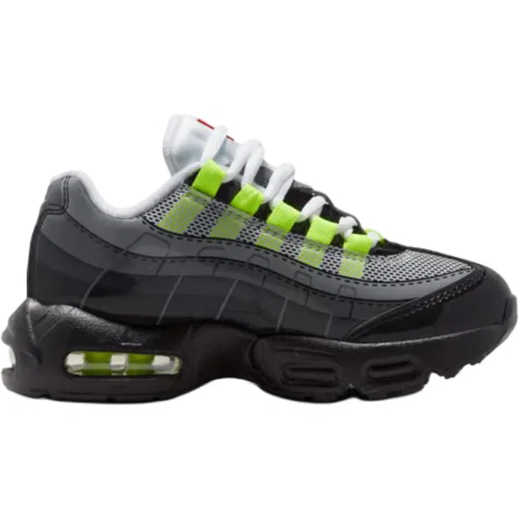 Кроссовки детские LEGO Air Max 95 Classic And Versatile Low top Kids' Running Shoes Black для детей 3-7 лет Nike — фото 3