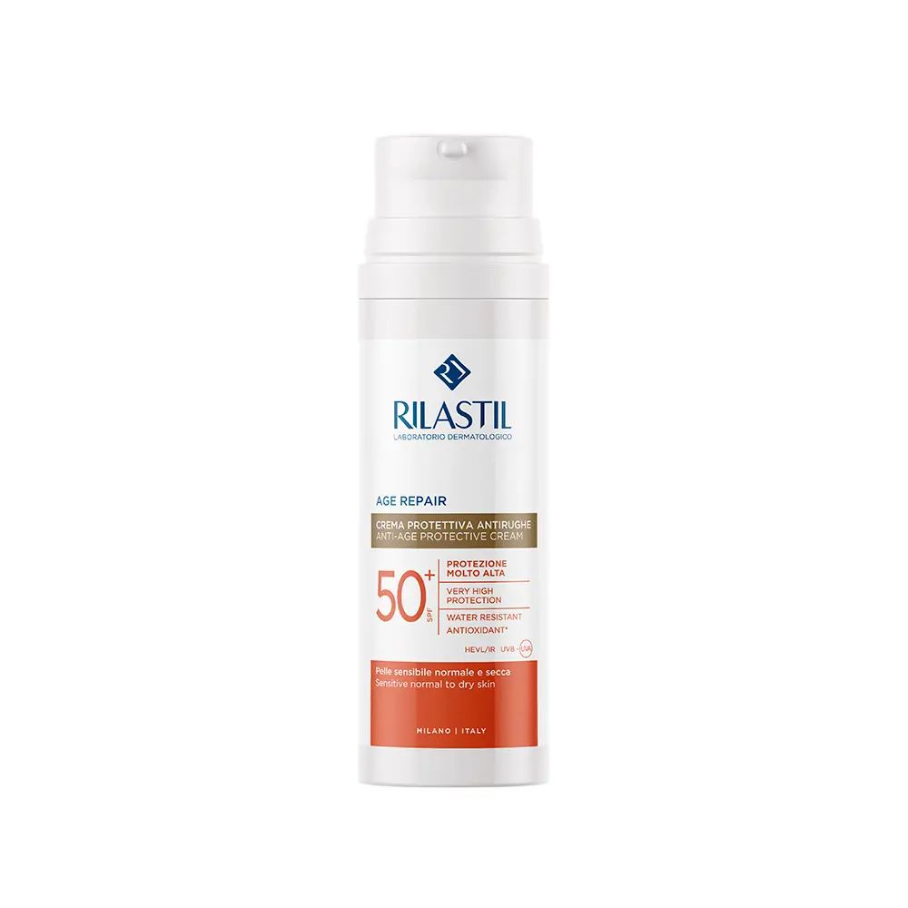 Солнцезащитный крем Sun System Age Repair Crema Protectora Antiarrugas Spf50+ Rilastil, 50 мл — фото 2