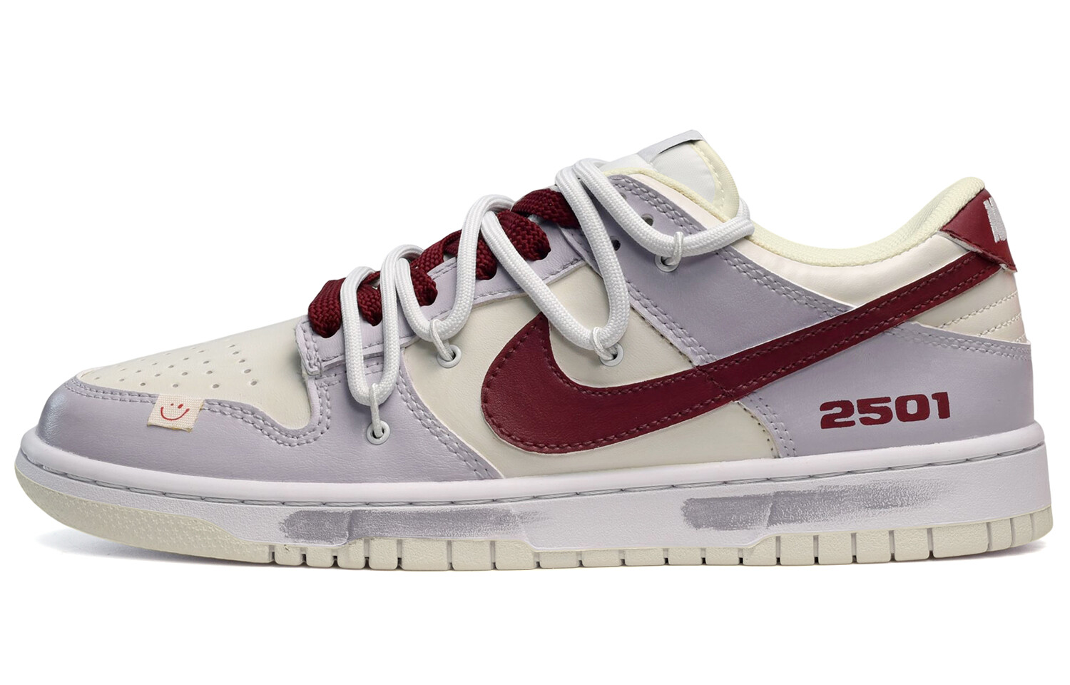 

Кроссовки Nike Dunk Skateboard Shoes Men Low-Top Purple/Red White