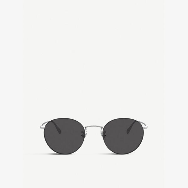 

OV1186S Круглые солнцезащитные очки Coleridge Sun из металла и кристаллов Oliver Peoples, серебряный