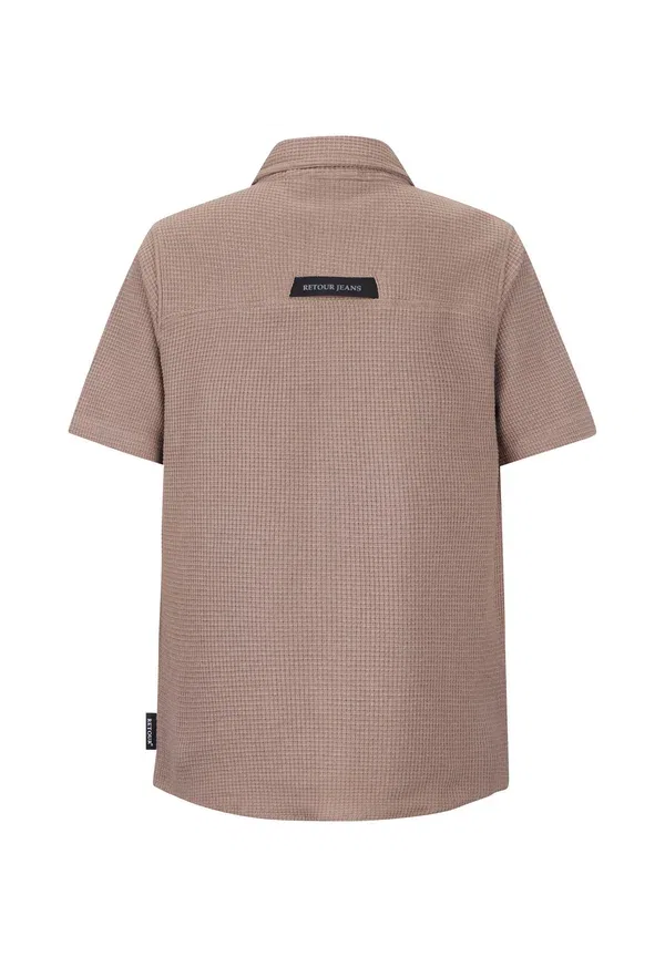 Рубашка reinout shirt Retour Jeans, цвет мокко — фото 2