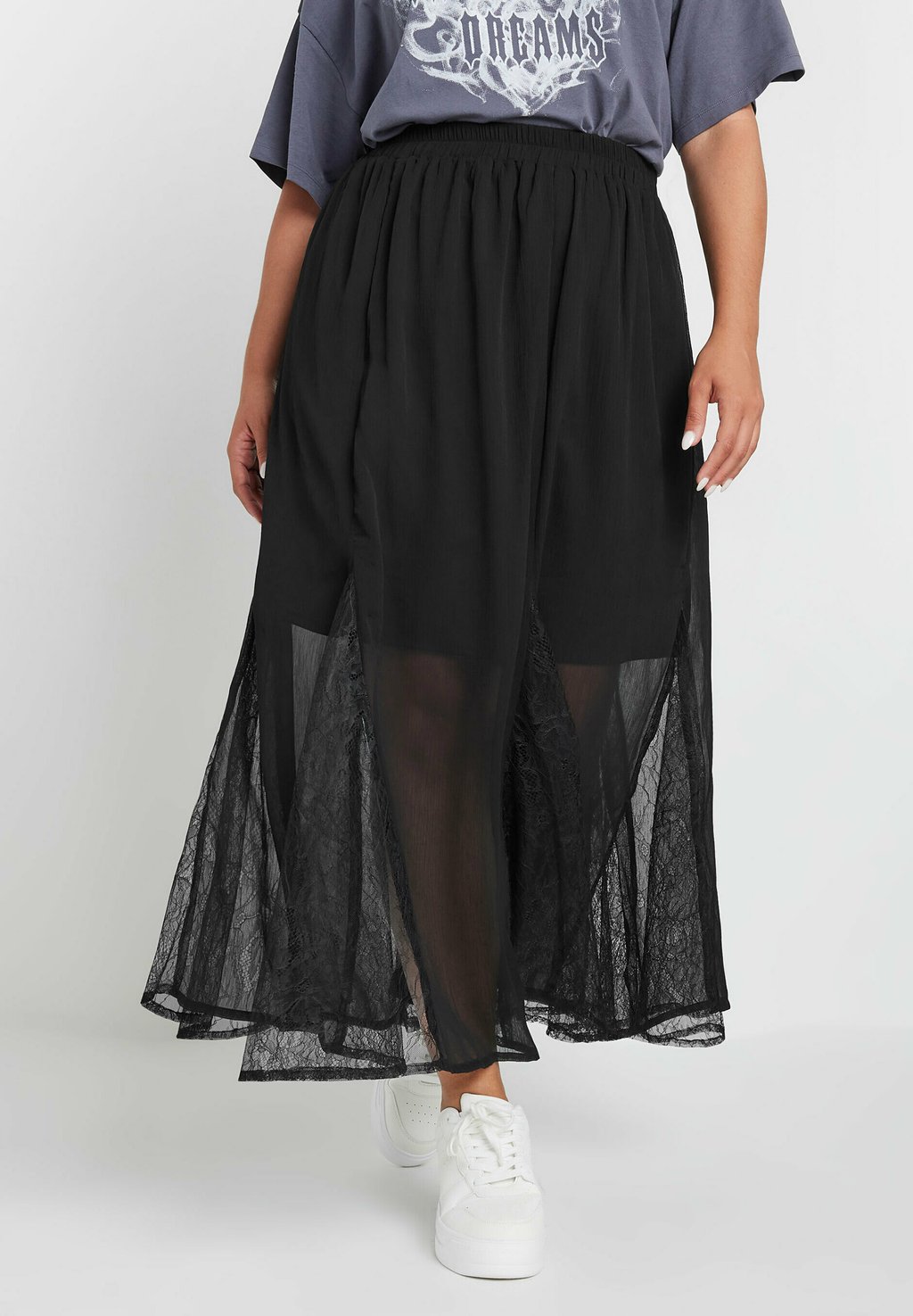 

Юбка макси Yours Clothing, антрацит