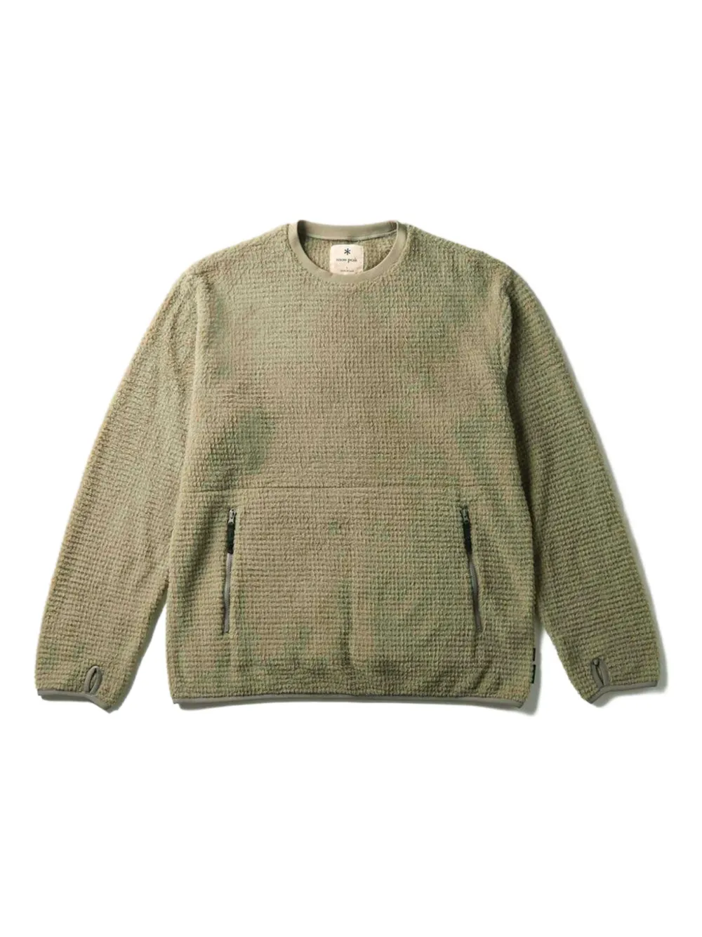 

Свитшот с карманом на молнии Snow Peak, зеленый