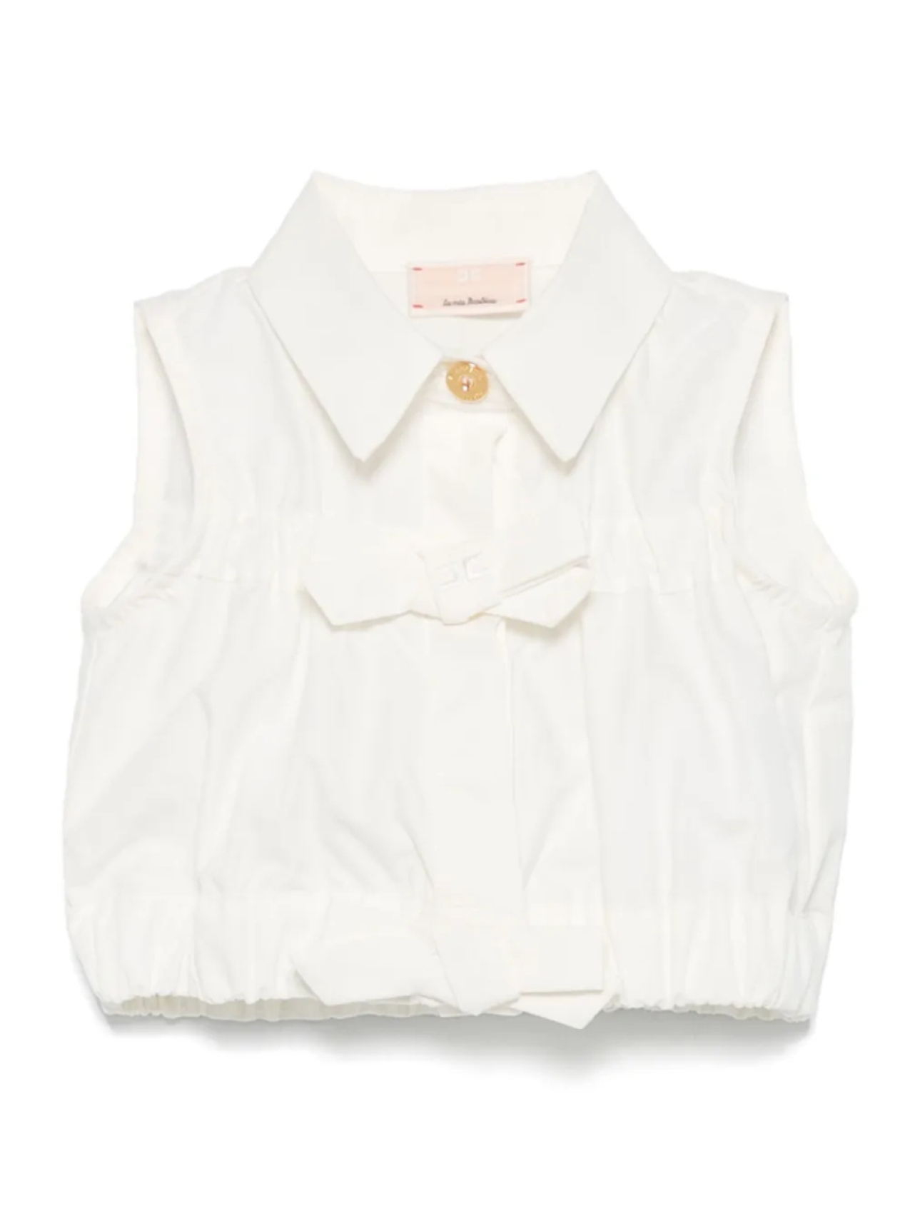 

Блузка из хлопка Elisabetta Franchi La Mia Bambina, белый