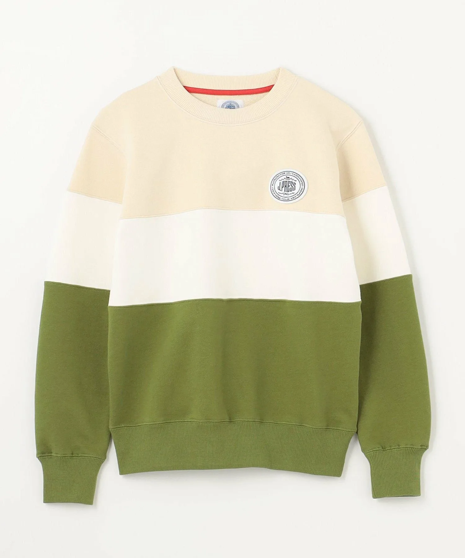 [140-170 см] Комбинированная трехцветная толстовка J.Press, Beige shades 2 [233] — фото 3