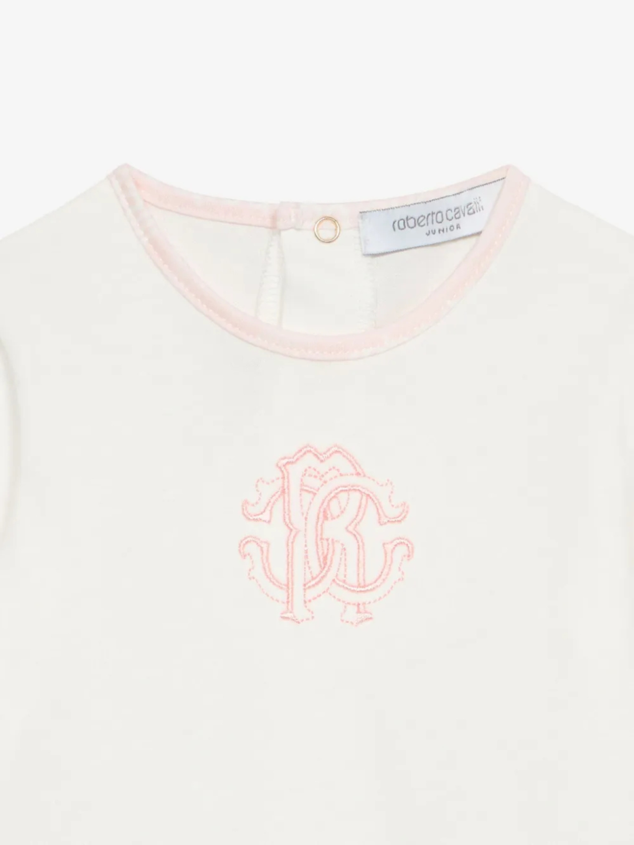 Пижама с вышитым логотипом Roberto Cavalli Junior, нейтральный — фото 4