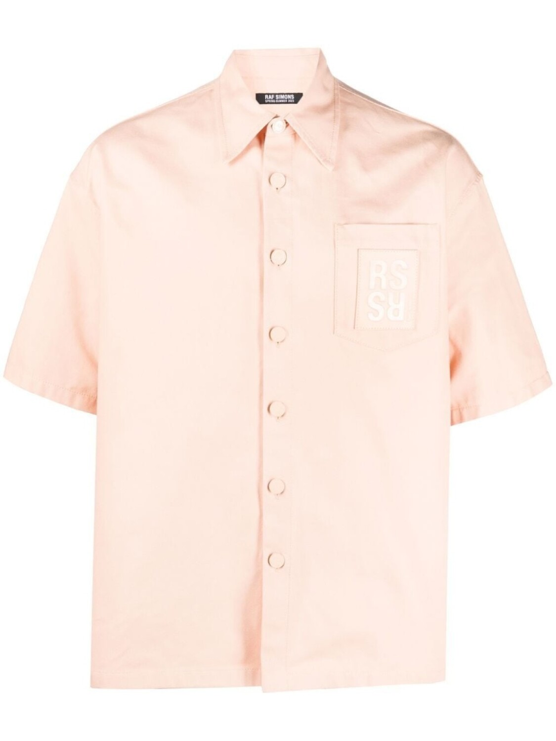 

Raf Simons рубашка с нашивкой-логотипом, оранжевый
