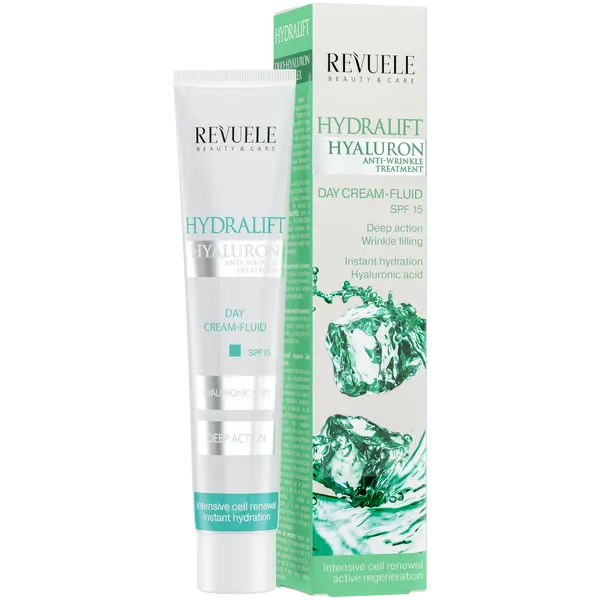 Флюид Revuele — Увлажняющий - для лица на день spf15, Hydralift hyaluron, 50 мл — фото 3