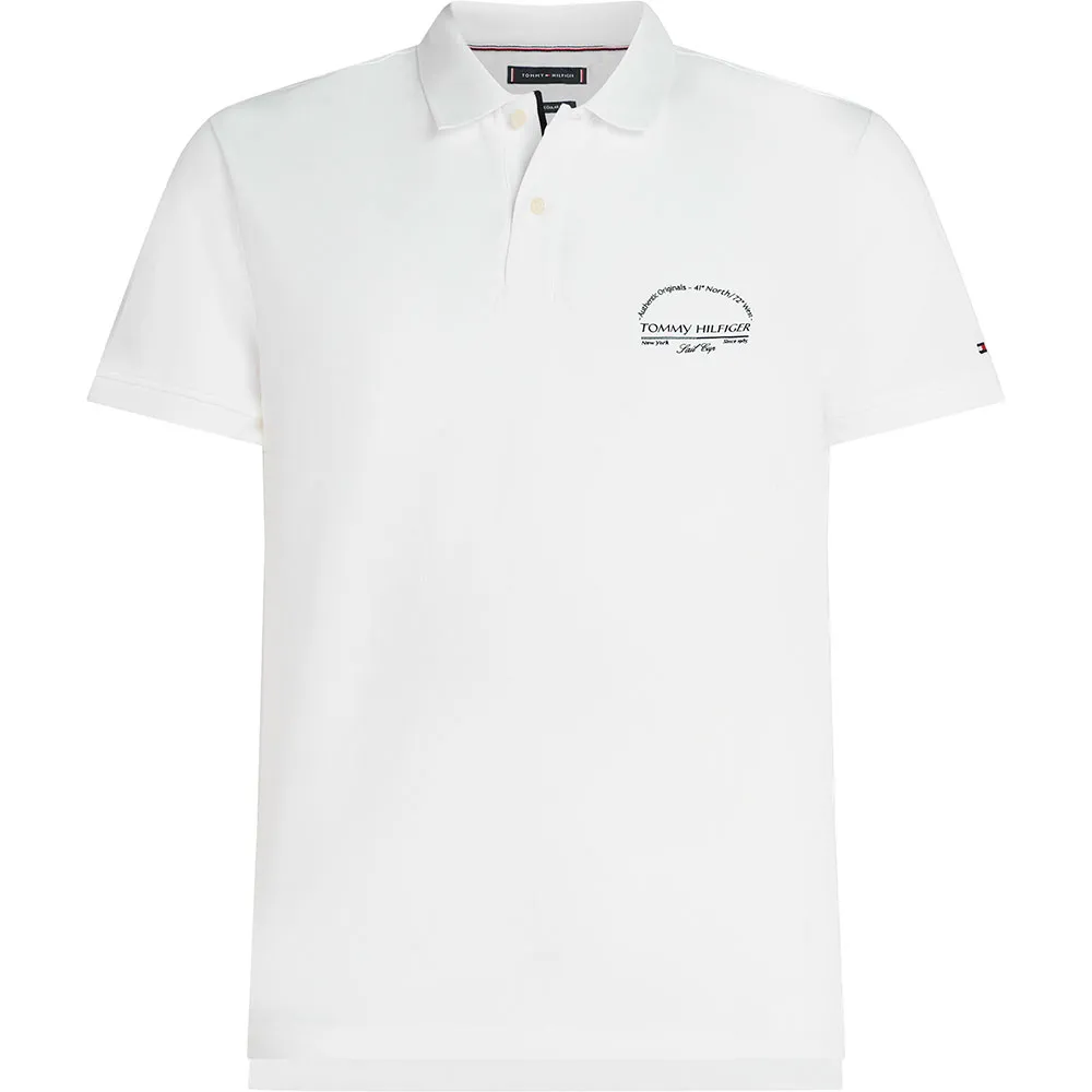 

Поло с коротким рукавом Tommy Hilfiger Archive Graphic Regular Fit, белый