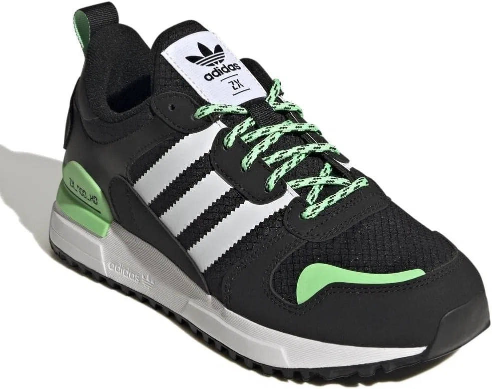Детские кроссовки Adidas ZX 700 HD j, черные, зеленые — фото 3