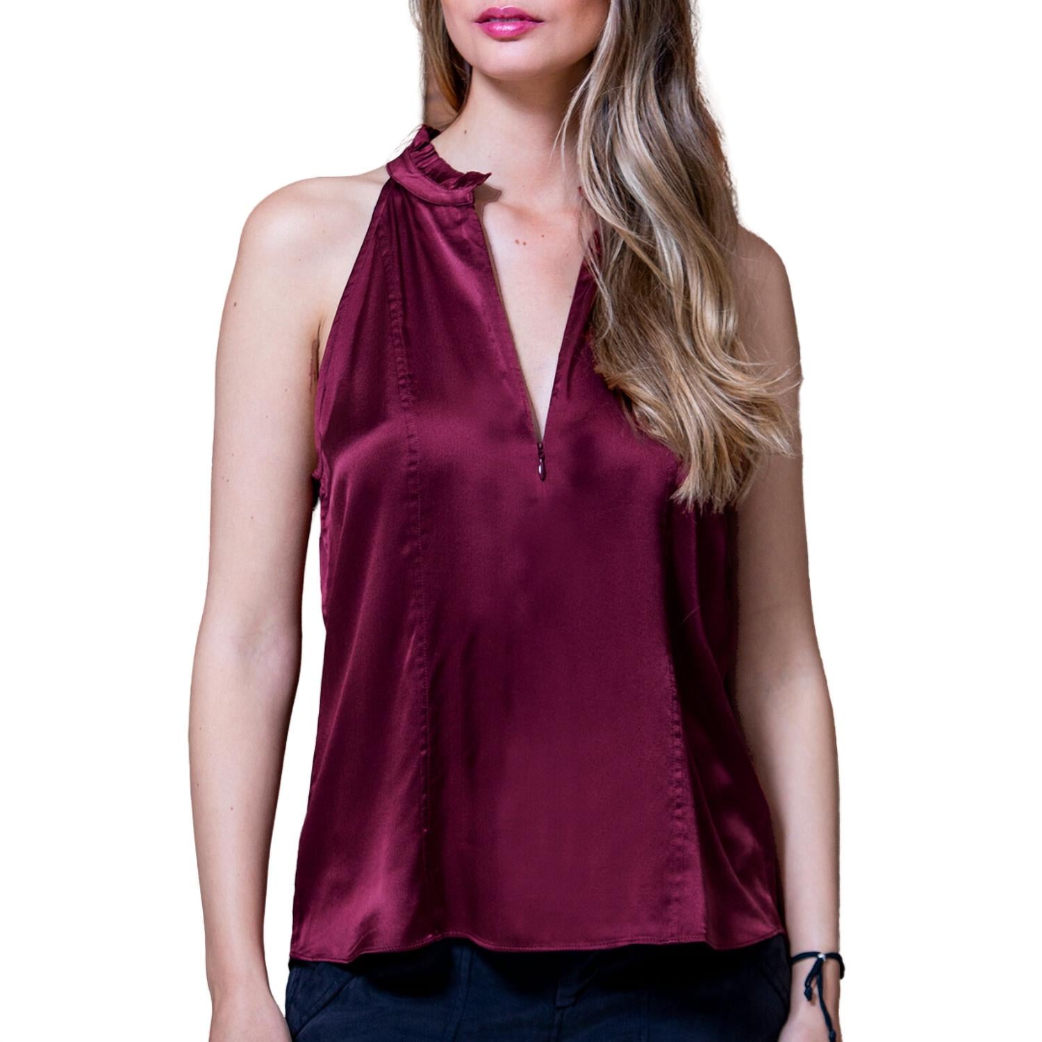 

Go Scuba Cutaway Топ в цвете Rum Raisin Go by Go Silk