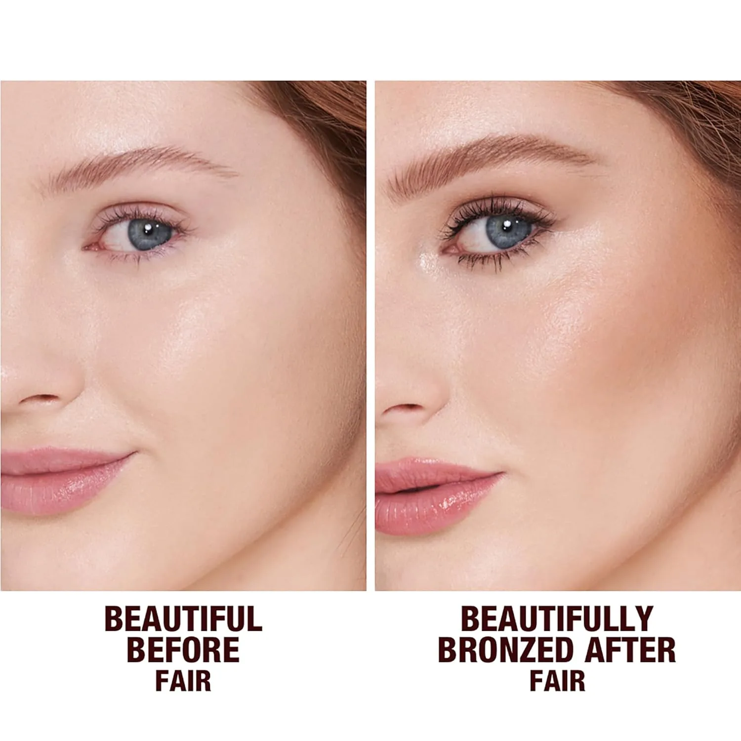 Крем-бронзер для лица и тела Charlotte Tilbury Beautiful Skin - увлажняющая гиалуроновая кислота и провитамин D3 для создания эффекта загара - стойкость до 16 часов, защита от пота и влаги. 20.98 г (1 шт.), 01 Fair - natural soft bronze — фото 3