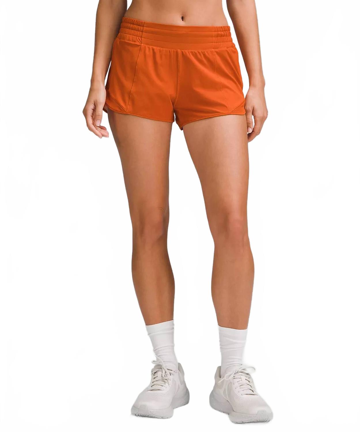 

Шорты Hotty Fhot Low Rise 4" в обожженном апельсине Lululemon