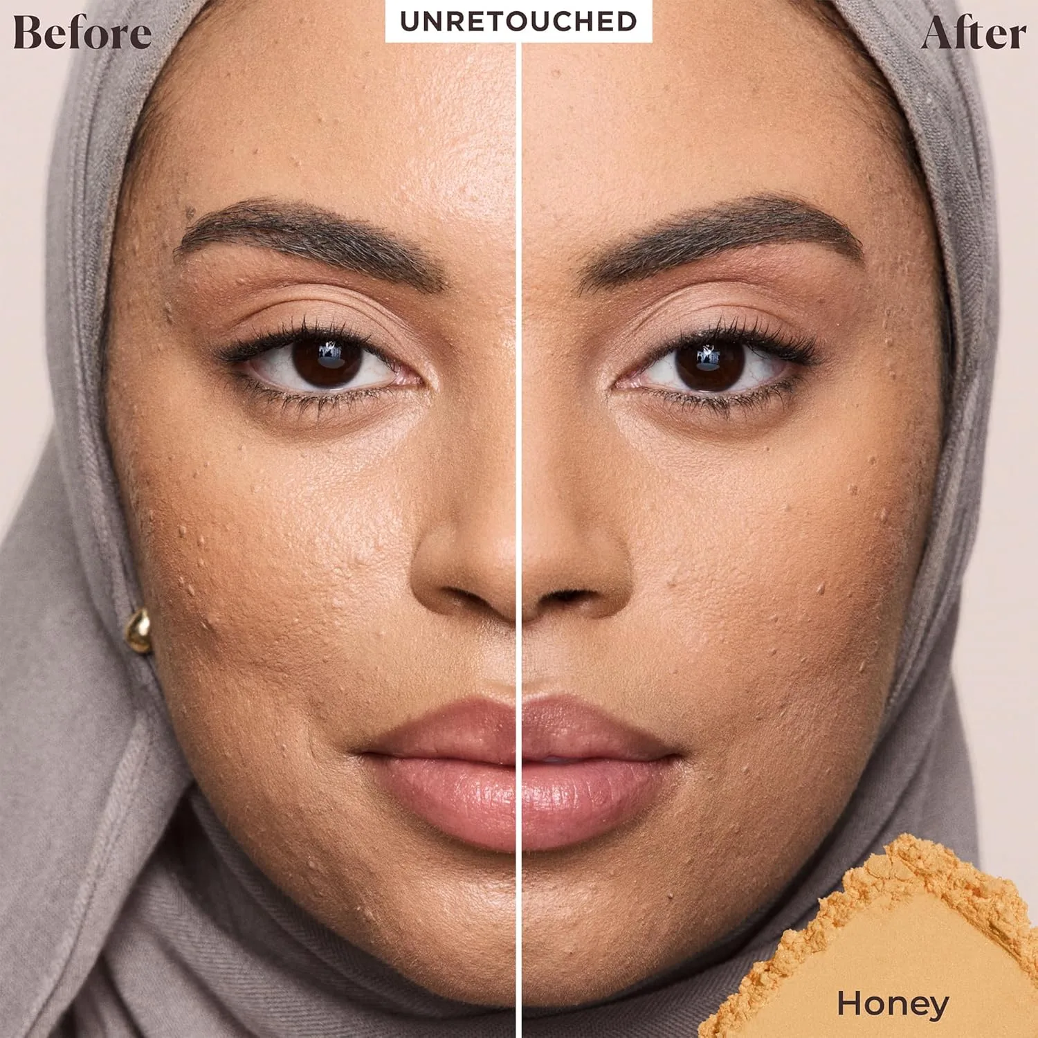 Laura Mercier Translucent Loose Talc-Free Setting Powder Ultra-Blur в оттенке Translucent Honey: натуральный и размывающий финиш, с гиалуроновой кислотой, для средних тонов кожи + набор с велюровой пуфф, olive — фото 3