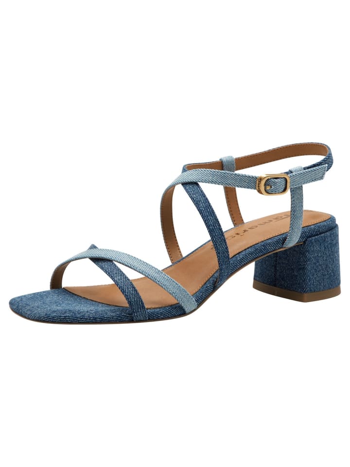 Сандалии на плоской подошве Tamaris, цвет denim comb