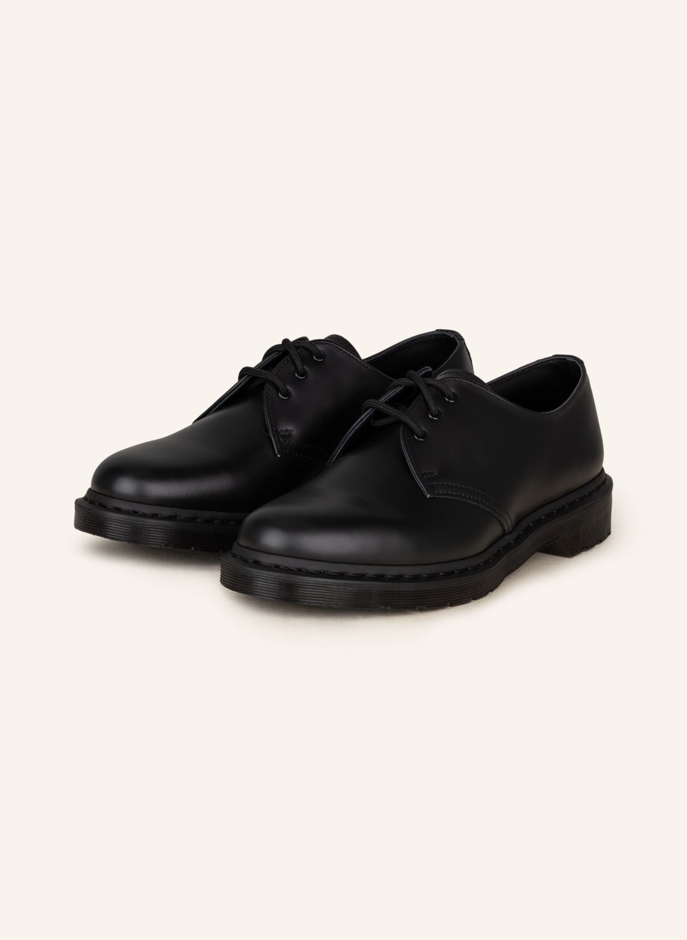 

Туфли на шнуровке 1461 mono Dr. Martens, черный