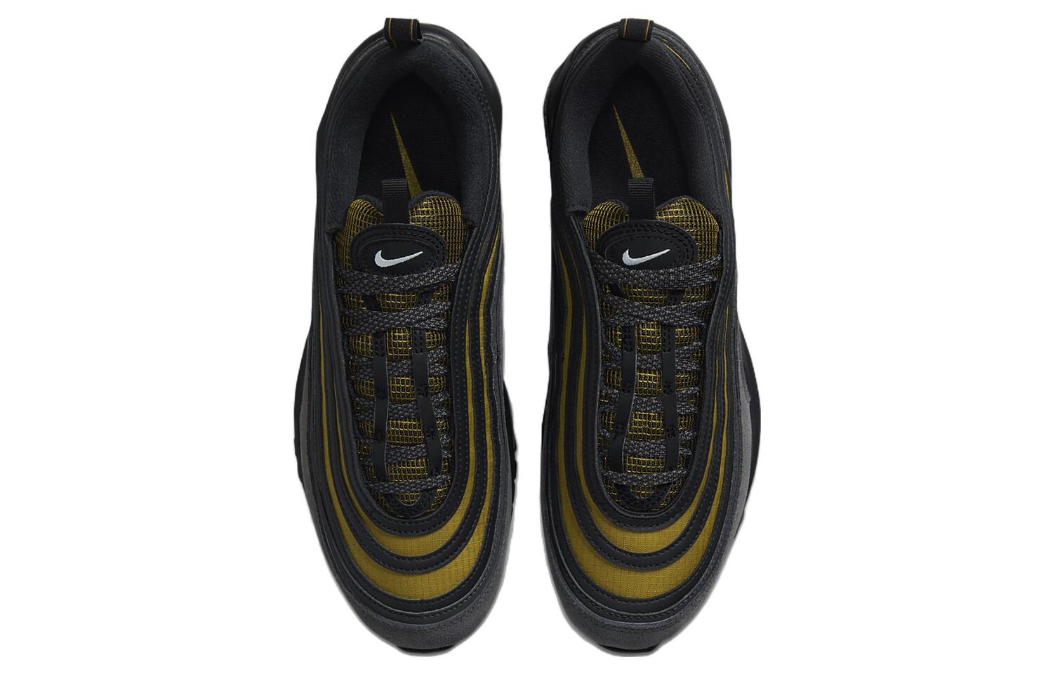 Мужские кроссовки Nike Air Max 97 Lifestyle, Черный желтый — фото 4