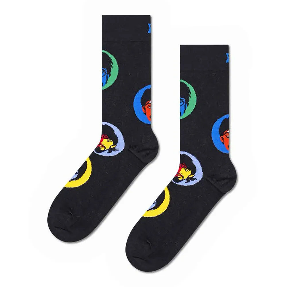 

Носки Happy Beatles bright spot crew, черный